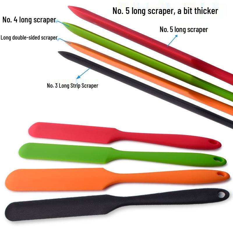 Double-Sided Silicone Cake Scraper & Spatula for Mixing & Demolding