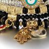 4pcs Beaded Bracelet Set Stretch Stackable Aesthetic Fashionable Multi Layered Bracelets Set