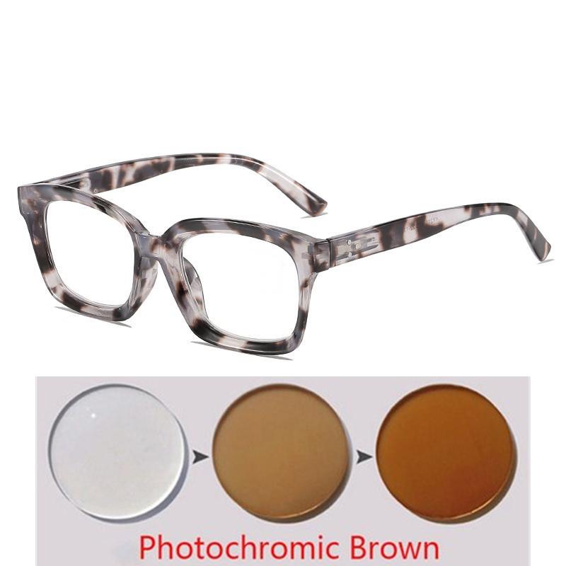 -0.5 -0.75 To -6.0 Anti Blue Light Square Prescription Spectacles Women Men Spring Leg Farsightedness Glaasses +0.5 +1.0 To +4.0