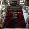 Ac Milan Customizable Name Floor Mat Suitable for Game Room Foyer Dormitory Dining Room Anti-slip Rug Decorate Offices