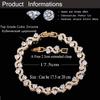 Wave Crystal Gemstone Bracelet Lobster Clasp Crystal Chain Bracelet New Women Bracelet  Women