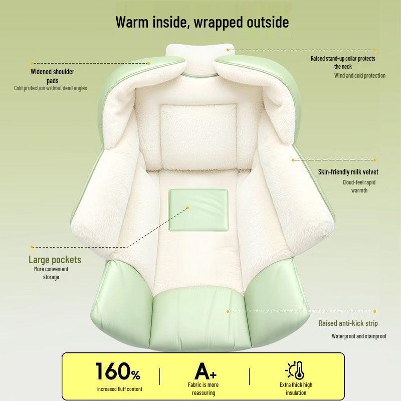 Thickened Velvet-Lined Electric Car & Motorcycle Winter Windshield Quilt: Waterproof & Cold-Proof.