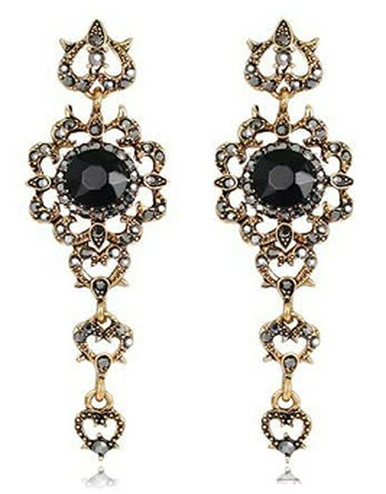 1920s Masquerade Pearl & Diamond Earrings - Gatsby Party, Bride, Wedding, Ball