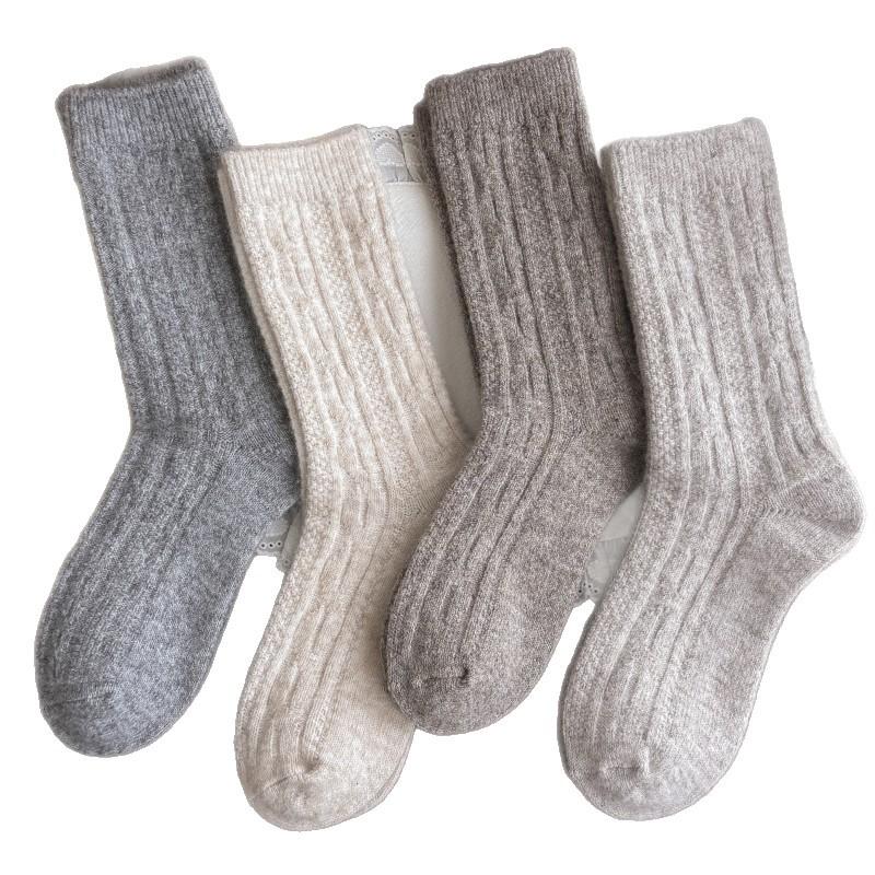 Seasonal Thick Needle Socks, Piles Of Socks, Thick Warm Socks, Boneless Solid Color Thick Socks, Sleeping Socks