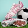 Youth Low-Cut Football Cleats Turf Grass Fields Flexible Sole Breathable Mesh Lining Rubber Outsole