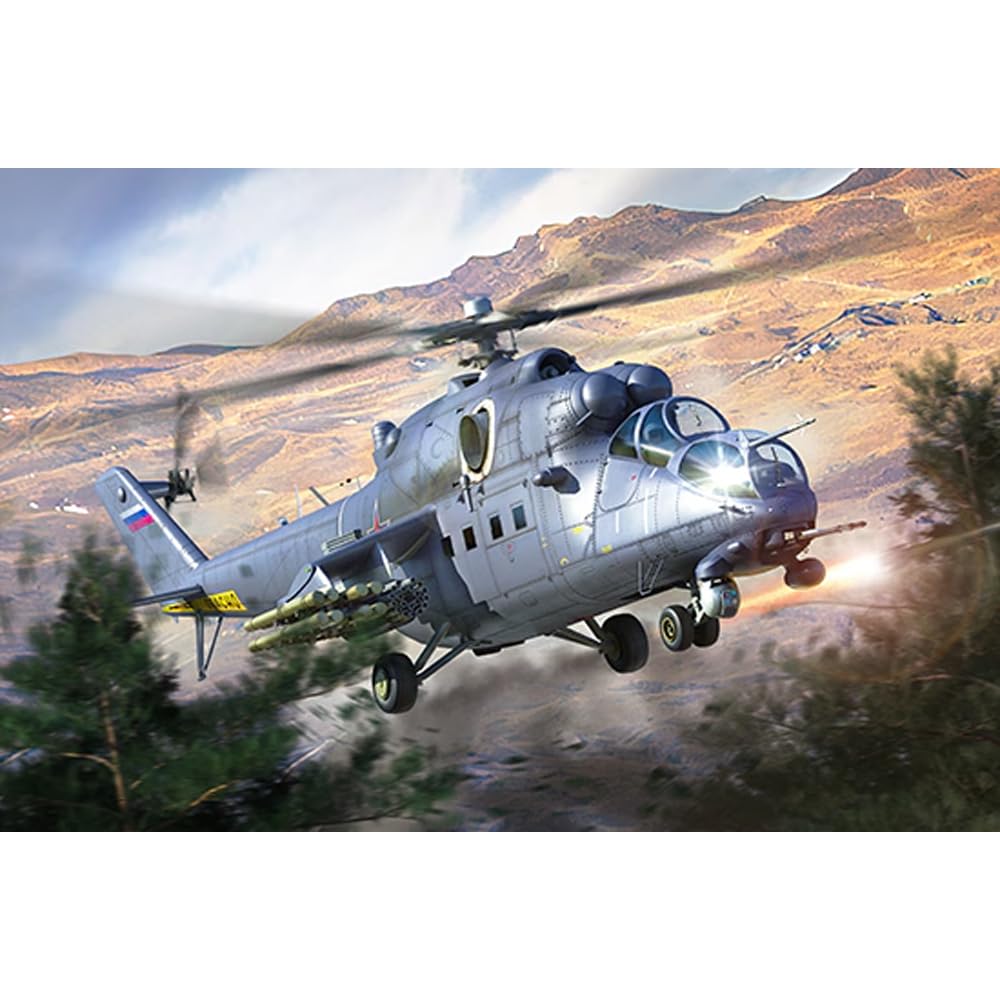 Trumpeter 1/48 Mi-35M Hind-E Attack Helicopter Plastic Model Kit 05830 (Helicopter)