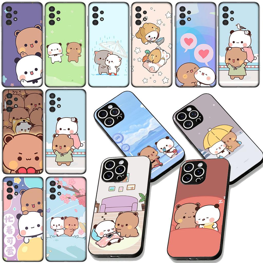 Anime B-Bubus D-Dudus Panda Bear Phone Case for Xiaomi Redmi Note 12 11 10 A3 Pro 10A 10C 12C Note12 5G Protective Cover