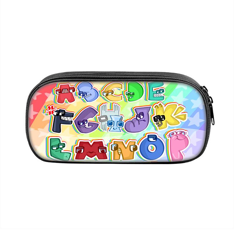 Game Alphabet Lore Cases Fun Cartoon Anime Pen Box Bag for Student Big Capacity School Supplies Zipper Pencilcases