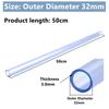 1 Stück Außendurchmesser 16~110mm PVC-U Transparent Blau Rohr Aquarium Fischbecken Schlauch Garten Bewässerung Bewässerungszubehör 50cm Lang