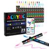 Acrylic 48 24 Direct Ink Brush Twin Free App Illustration Color Paint for DIY Craft Art Gift Markers, Colors, Pens, Type, Type, Tip, Included,