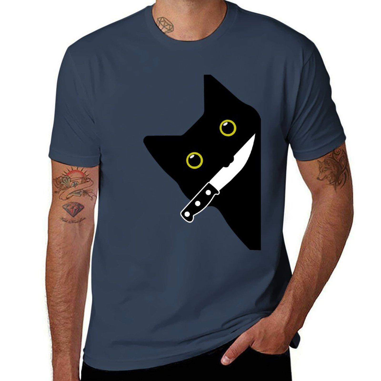 Suspicious Cat Tshirt Ultra Soft Breathable Tee Top S