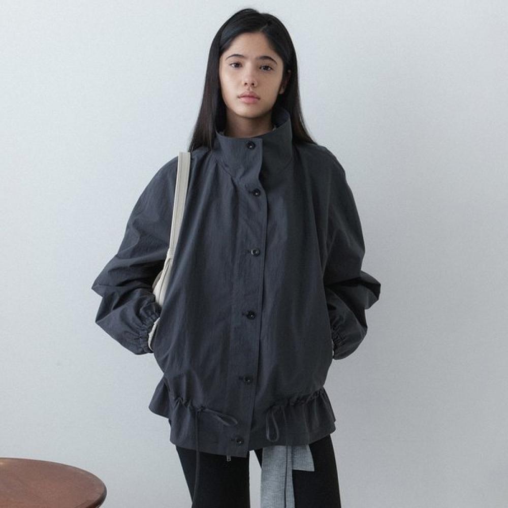 

On On High Neck String Jumper New6sm224 9e CHARCOAL/S_01