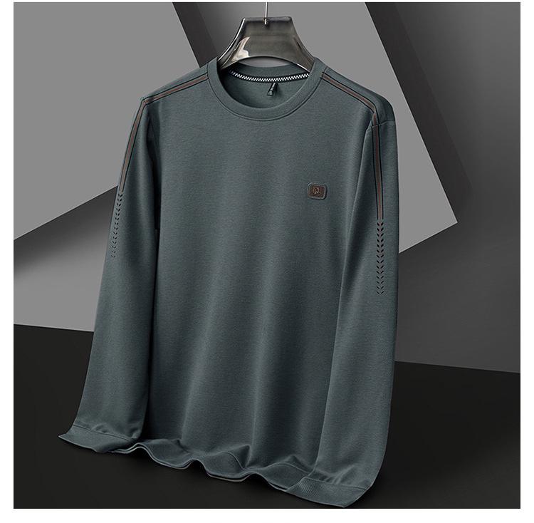 Woodpecker Men's Autumn Long Sleeve Round Neck Casual Base Shirt