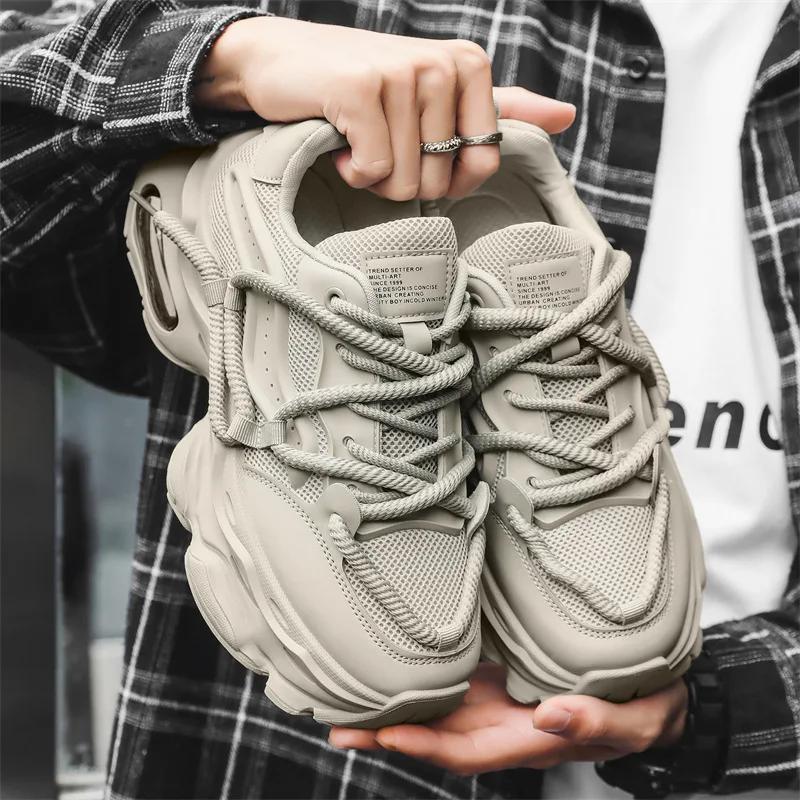 New Classic Men's Shoes Versatile Thick soled Casual Shoes Breathable and Comfortable Running Sports Shoes sneakers men