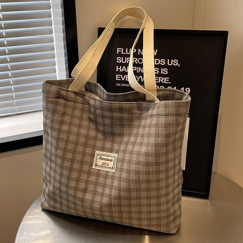High School Student Tote Bag Female Commuter Shopping Bag Ins Fashionable College Student One-shoulder Handbag Female