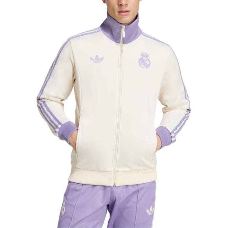 adidas Originals REAL MADRID Trainingsjacke Herren Wonder White/Magical Light Purple IY0058-