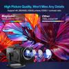 2024 Android 11 390ANSI HY320 Projector 4K Native 1080P Dual Wifi6 BT5.0 Cinema Outdoor Portable Projector