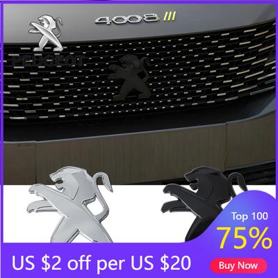 2026 Heißer Autoaufkleber Auto Frontgrill Emblem Heckklappen-Plakette Aufkleber Auto Dekoration Zubehör für Peugeot RCZ 206 208 3008 30