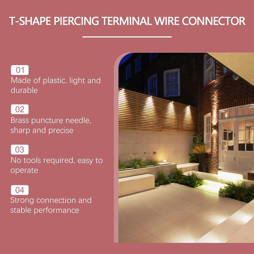 T-type Piercing Terminal Wire Connector Wire Connection Easy And Quick Terminal Connector Portable Wire Connection Terminal