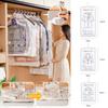 1pc Closet Hanging Organizer Vacuum Bag For Clothes Storage Bag With Hanger Space Saving Clear Seal Bags Wardrobe Compressed Bag