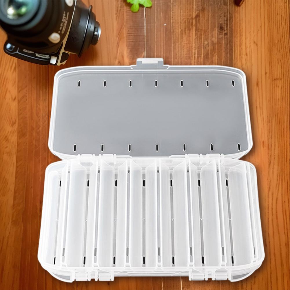 Double Sided Fishing Tackle Box Large Capacity Fishing Lure Hook Box Wear-Resistant Fishing Lure Organizer for Storage Big Baits