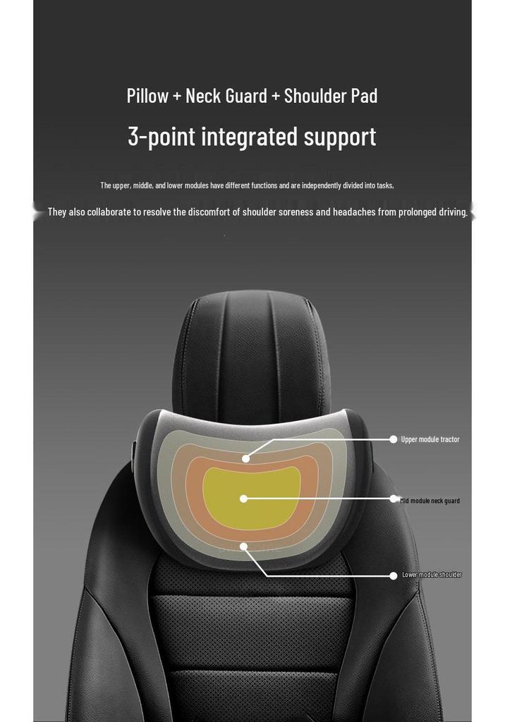 Compatible Headrest Neck Pillow for Geely: Xingruixing, Yuel, Binyue, Boyue, I, Dihao Models