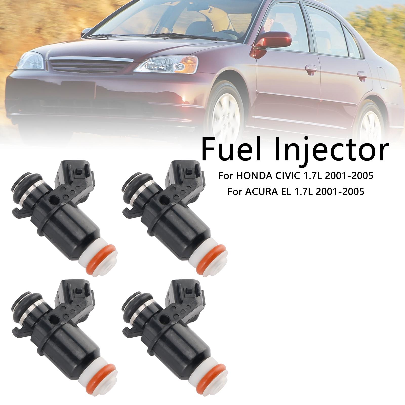 

4PCS Fuel Injector 16450-PLD-003 Fit for ACURA EL Fit for Honda Civic 1.7L 2001-2005