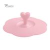 Heart Handle Anti-Dust Coffee Mug Glass Cup Cover Lid