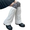 Campus Style Leg Warmers Gothic Ruffle Long Socks Leggings Gaiters Autumn Winter Flare Cuffs Ankle Heaps Socks