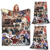 Picnic Friends TV Show Series Blanket Soft Warm Flannel Throw Blanket Cover for Bed Living room Picnic Travel Home Couch