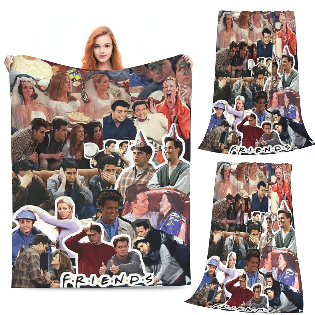 Picnic Friends TV Show Series Blanket Soft Warm Flannel Throw Blanket Cover for Bed Living room Picnic Travel Home Couch