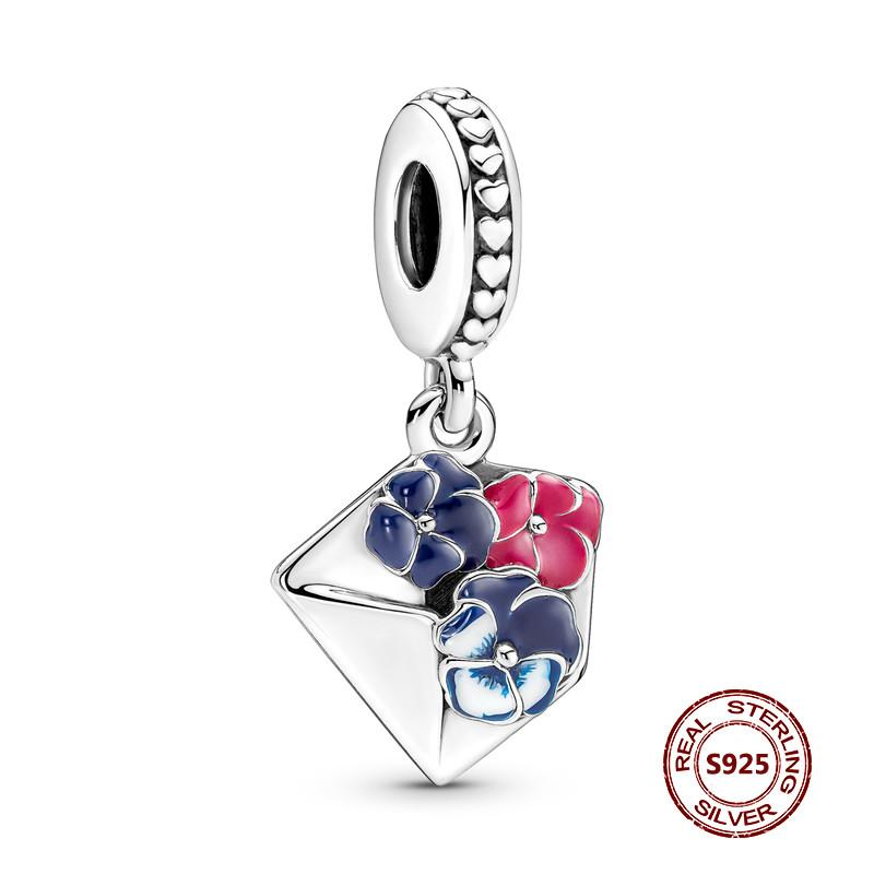 Charms camaleonte adatti a braccialetti originali alla moda in argento 925 con zircone, perlina a forma di polpo e tartaruga, ciondolo a forma di farfalla e lucciola, fai da te per realizzare gioielli