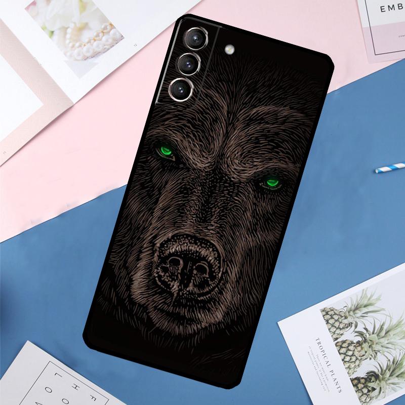 

Cute Grizzly Bear Case For Samsung Galaxy S25 Ultra S21 S22 S23 S24 Ultra S9 S10 Plus S20 FE S25 FE Back Cover Galaxy S23 Plus