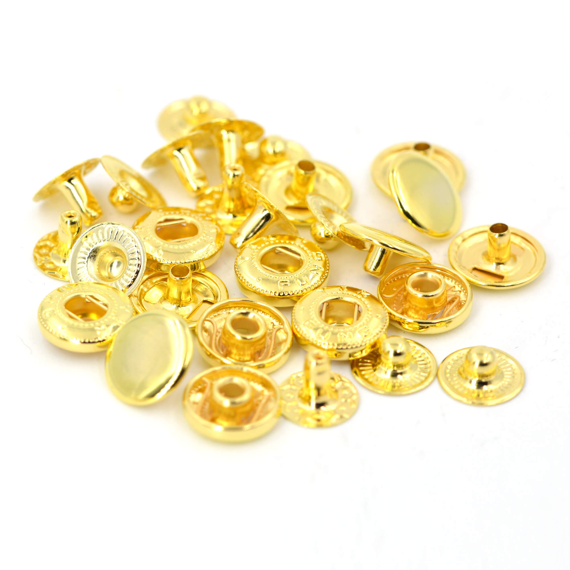 

50 комплектов металлических застежек-кнопок, застежек-кнопок, 10 мм(#655), 12.5мм(#633), 15мм(#831) 10mm ( #655 ) золотой