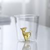 3D Animal Flower Built-in Glass High Borosilicate Glass Heat-resistant Transparent Glass Drinking Cup  Milk Coffee Juice Glass