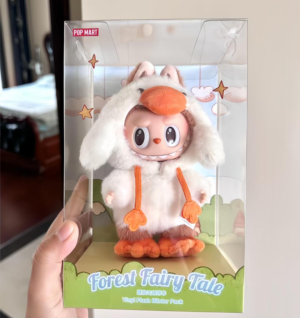 POP MART LABUBU THE MONSTERS Seria Povești cu Zâne din Pădure – Breloc de pluș vinil cu etichetă – Jucărie de designer