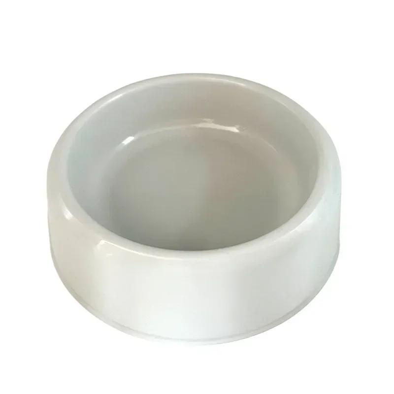 Solid Color Pets Plastic Dog Bowl Cat Food Bowl Round Single Thickened Eco-Friendly Dog Bowl Pet Supplies Dog Accessories