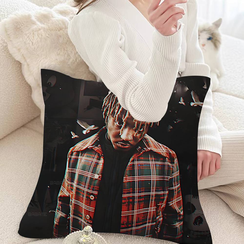 Hip-Hop J-Juice W-WRLD Cushion Cover Polyester Sofa Cushions Decorative Throw Pillows Home Decoration Pillowcover