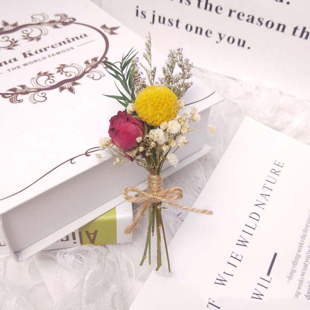 Decoração Casamento Real Natural Decoração de Casa Buquê de Flores Artificiais Flor Seca Flores Falsas