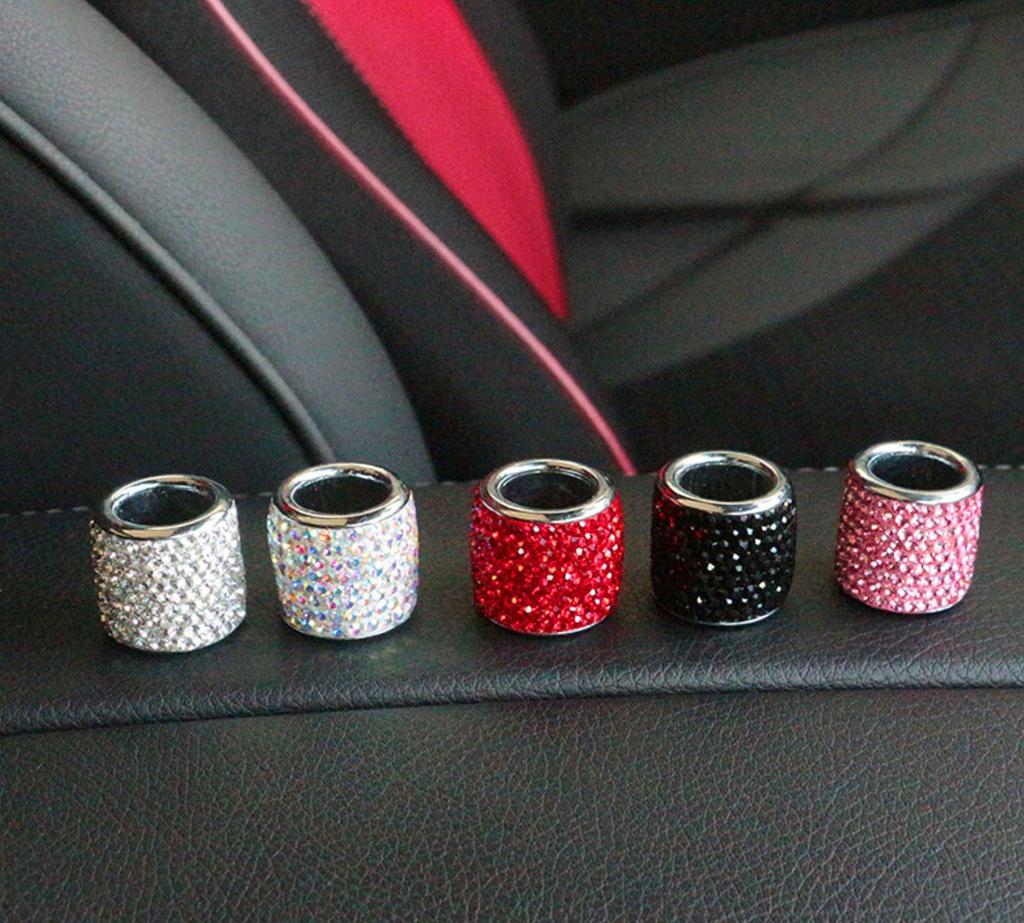 1PC Bling Crystal Car Seat Headrest Decoration Shiny Diamond Car Interior Accessories Rhinestone Car Charms For Headrest Collars