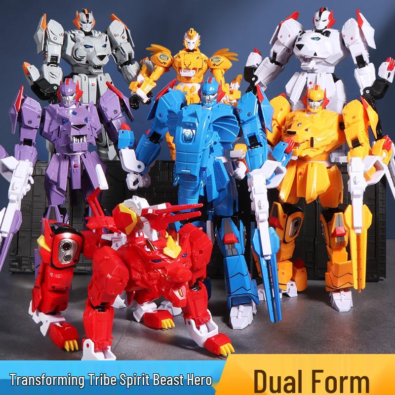 Kirin King Transforming Mecha Car: Large-Scale Educational Robot Toy for Kids