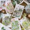 20pcs/1lot Kawaii Stationery Sticker Green Plant Workshop Junk Journal Decorative Scrapbooking DIY Craft Sticker