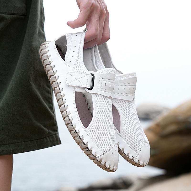 Летние мужские сандалии из натуральной кожи — фото 8