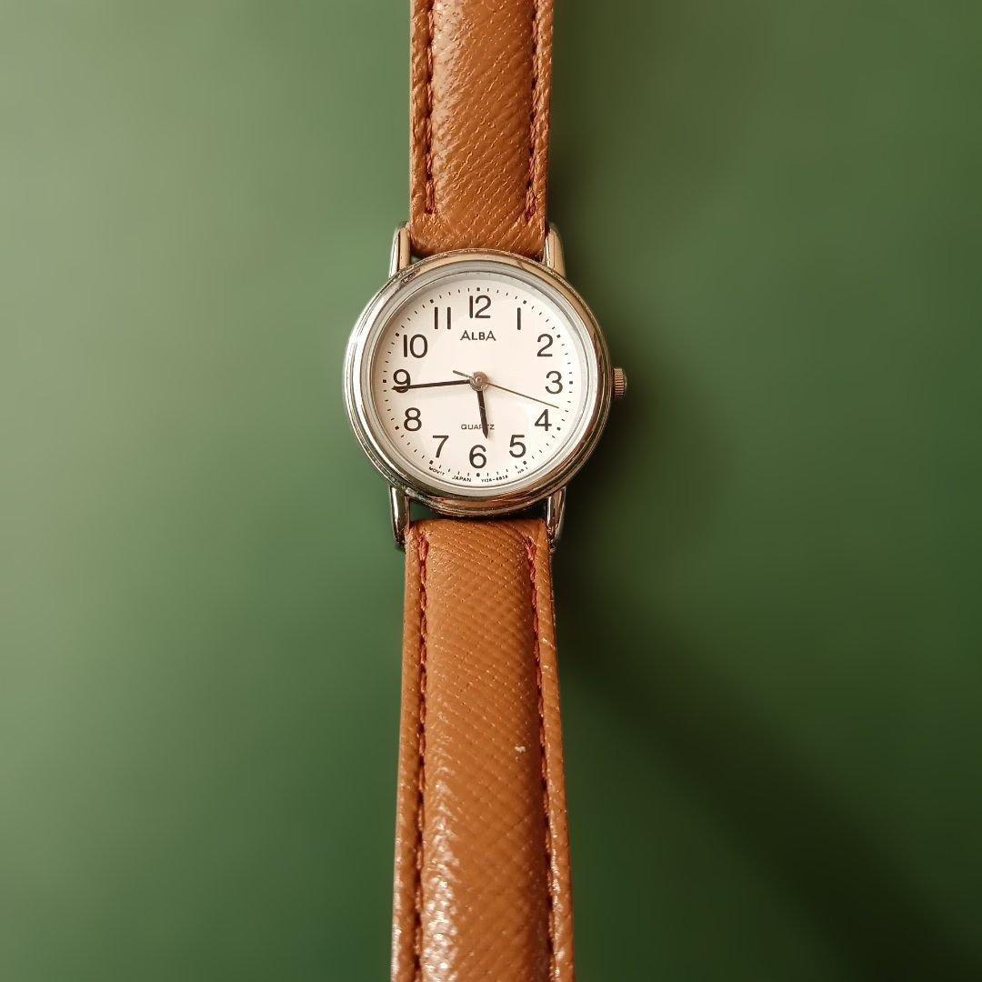 ALBA analog watch silver/brown