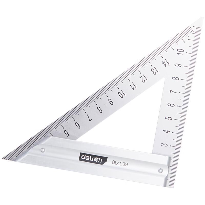 Deli Tools 150mm Stainless Steel Triangle Ruler