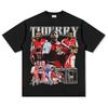 Camiseta de Fútbol Unisex Thierry Henry Oversize Algodón Puro Manga Corta Estilo Leyenda Delantero Lujo Casual Top Diario