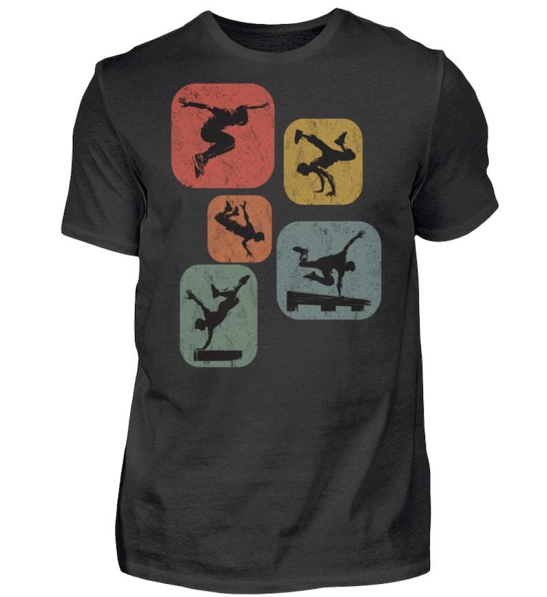 Parkour Retro Style Mens Shirt Casual Style Tops Oneck Regular Short Sleeve High Quality Cotton Tshirt