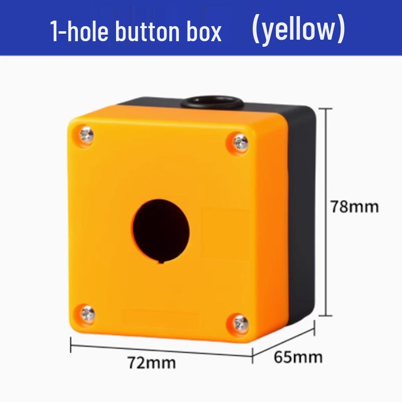 Strong Waterproof Magnetic Button Box: 1234-Position, Emergency Stop & Start Single Hole Control Switch.