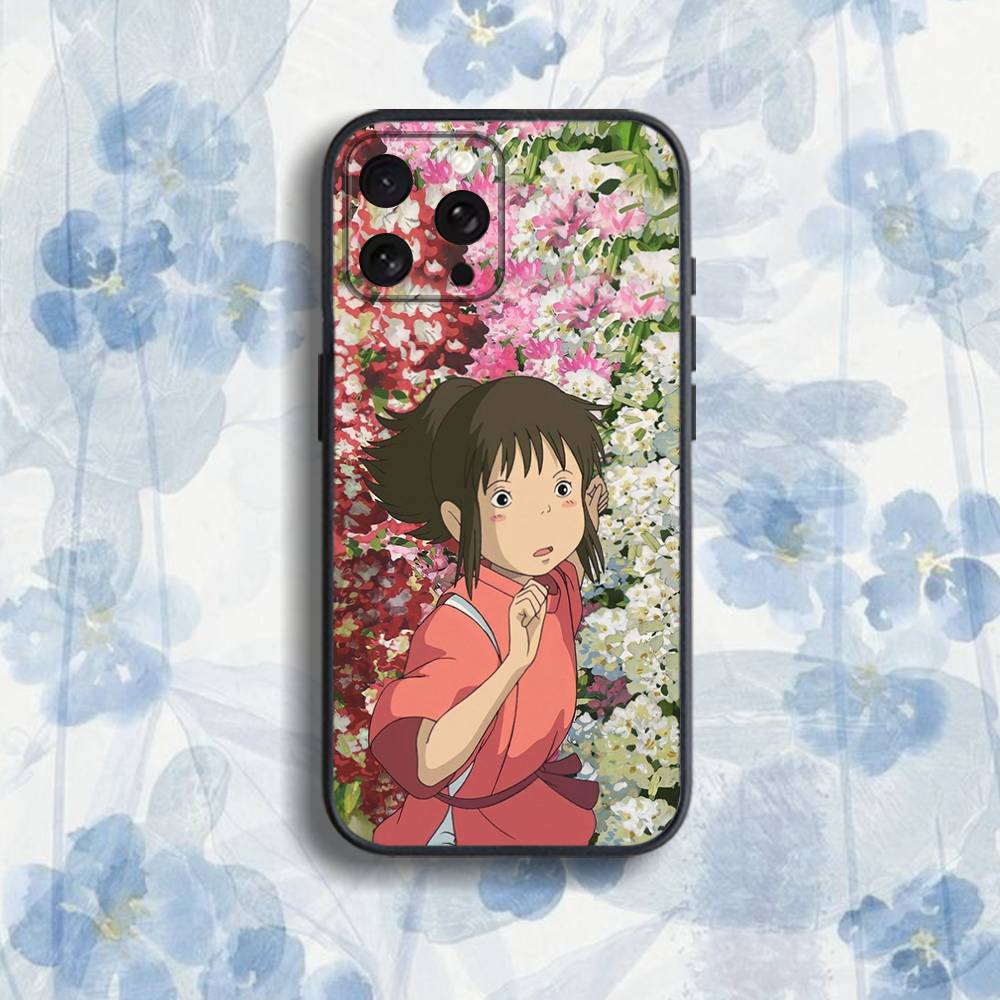 

C-Cartoon H-Hayao Miyazaki Phone Case For iPhone 17,16,15,14,13,12,Pro,Max,Plus,E,SE4,Air,Mini Black Soft Box iPhone12mini