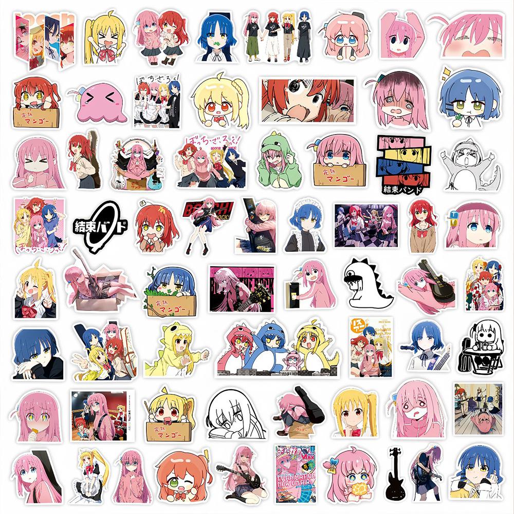 10/30/75pcs BOCCHI THE ROCK! Anime Stickers Cute Cartoon Band Girl Gotoh Hitori Sticker Suitcase Notebook Phone Decals Kids Toy